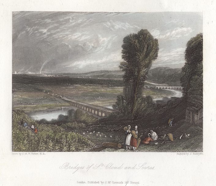 France, Bridges of St Cloud and Sevres, 1837