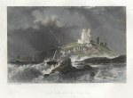 Northumberland, Dunstanborough Castle, 1841