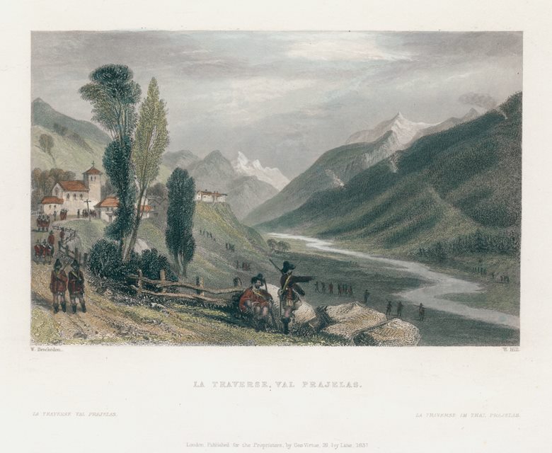 Italy, La Traverse, Val Prajelas, 1836