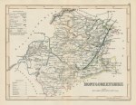 Montgomeryshire map, 1848