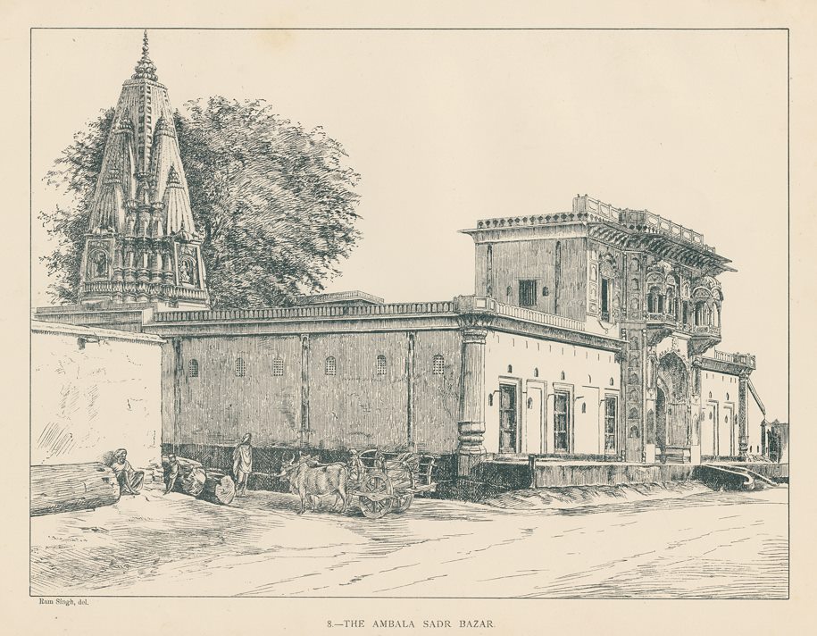 India, Haryana, The Ambala Sadr Bazar, 1890