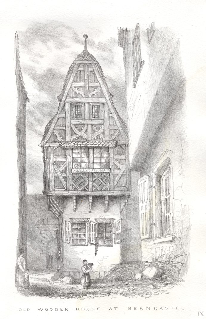 Germany, Old Wooden House at Bernkastel, c1830