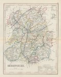 Shropshire county map, 1848