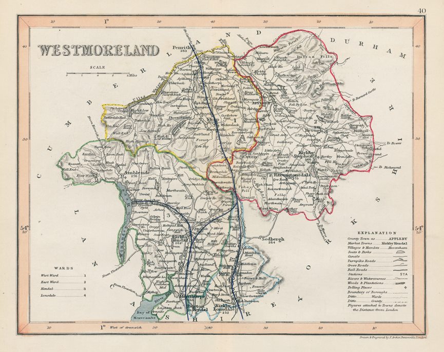 Westmoreland county map, 1848
