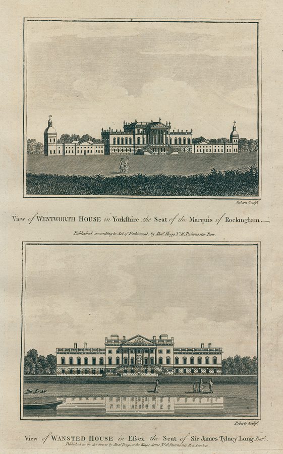 Yorkshire, Wentworth House & Essex, Wanstead House, 1786