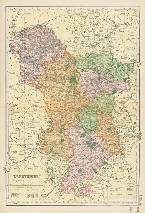 Derbyshire map, 1901