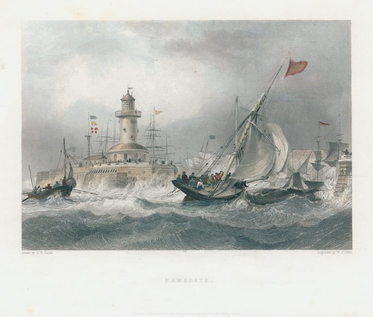 Kent, Ramsgate from the sea, 1842