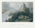 Germany, Braubach and the Marksburgh, 1841
