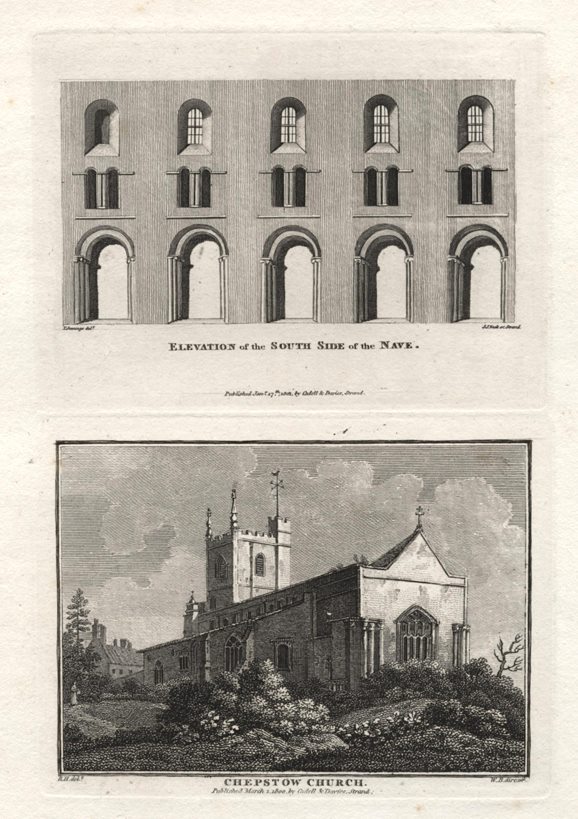 Monmouthshire, Chepstow Church, 1800