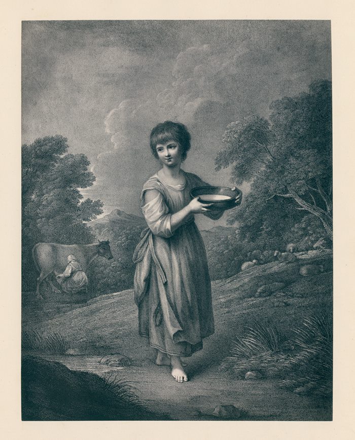 Young Lavinia, Woodbury print after Gainsborough, 1878