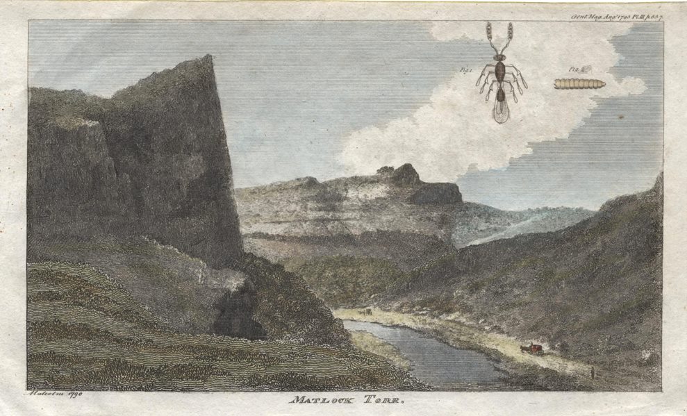 Derbyshire, Matlock Tor, 1795