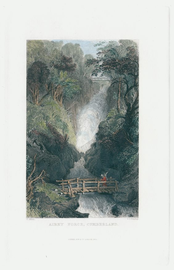 Lake District, Airey Force, 1834