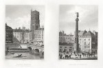 Paris, Place du Chatelet & Fontaine du Chatelet, 1840