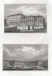 Paris, Palais de St.Cloud & Ecuries du Roi, Versailles, 1840