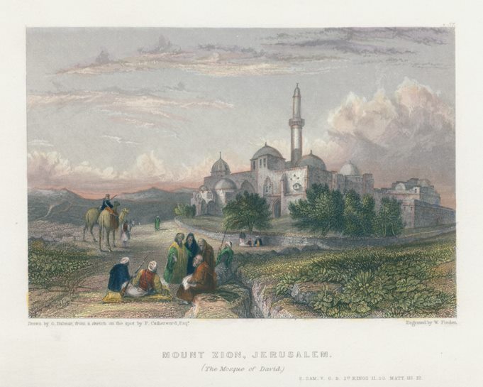 Jerusalem, Mount Zion, 1836