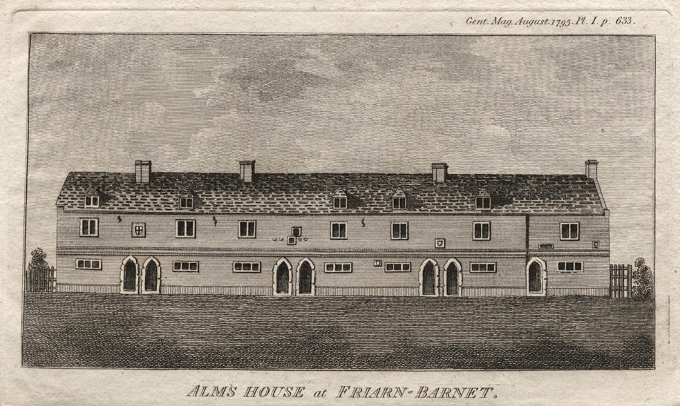 London, Alms House at Friarn-Barnet, 1795