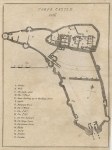 Dorset, Corfe Castle plan, 1784