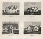 Monmouthshire, four views of houses, 1800