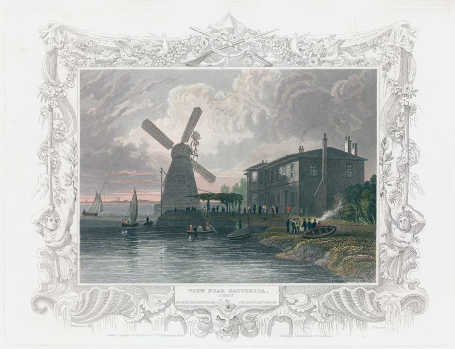 London, View near Battersea, 1830