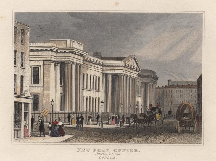 London, The New Post Office, 1848