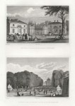 Paris, Entree au Palais de Philippe I a Neuilly & Jardin des Tuileries, 1840