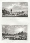 Paris, Paris de Pont Neuf .. & Champ de Mars et Ecole Militaire, 1840