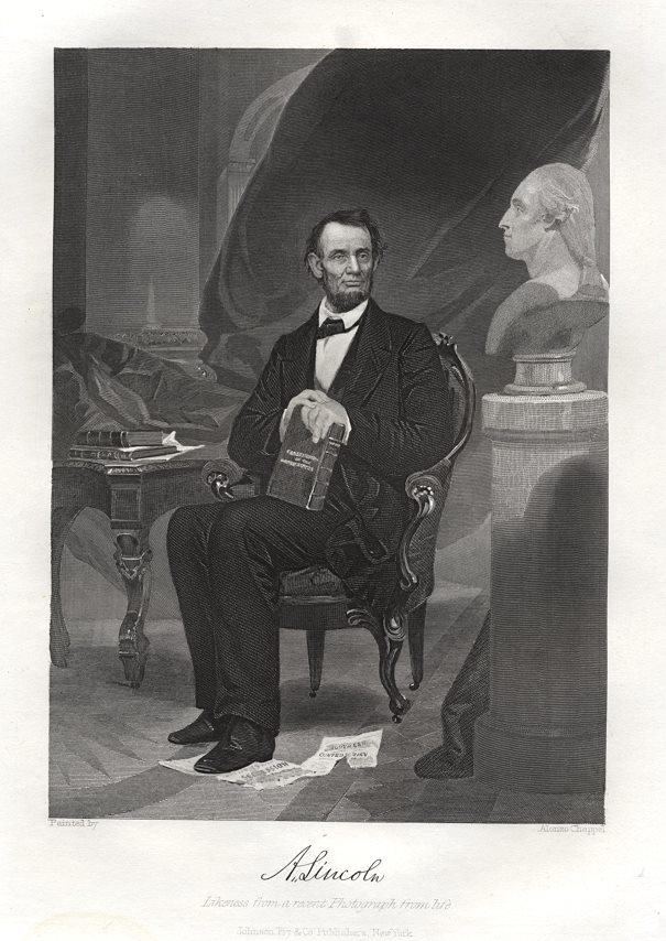 USA, Abraham Lincoln after Alonzo Chappel, 1861