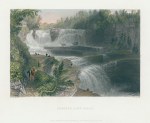 USA, NY, Trenton High Falls, 1840