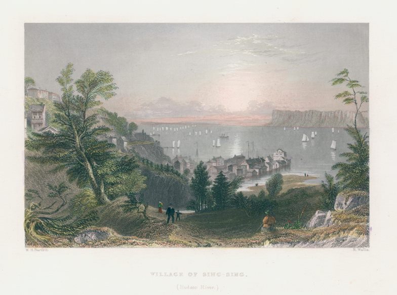 USA, Village of Sing-Sing (Hudson River), 1840