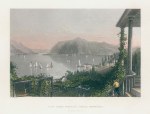 USA, View from Ruggle's House, Newburgh, (Hudson River), 1840