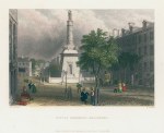 USA, Baltimore, Battle Monument, 1840