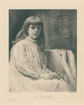 The Convalescent, heliograph after a panting by Millais, 1888