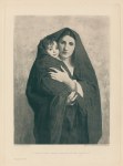 Woman & Child, Photogravure after a panting by Gustave Courtois, 1888