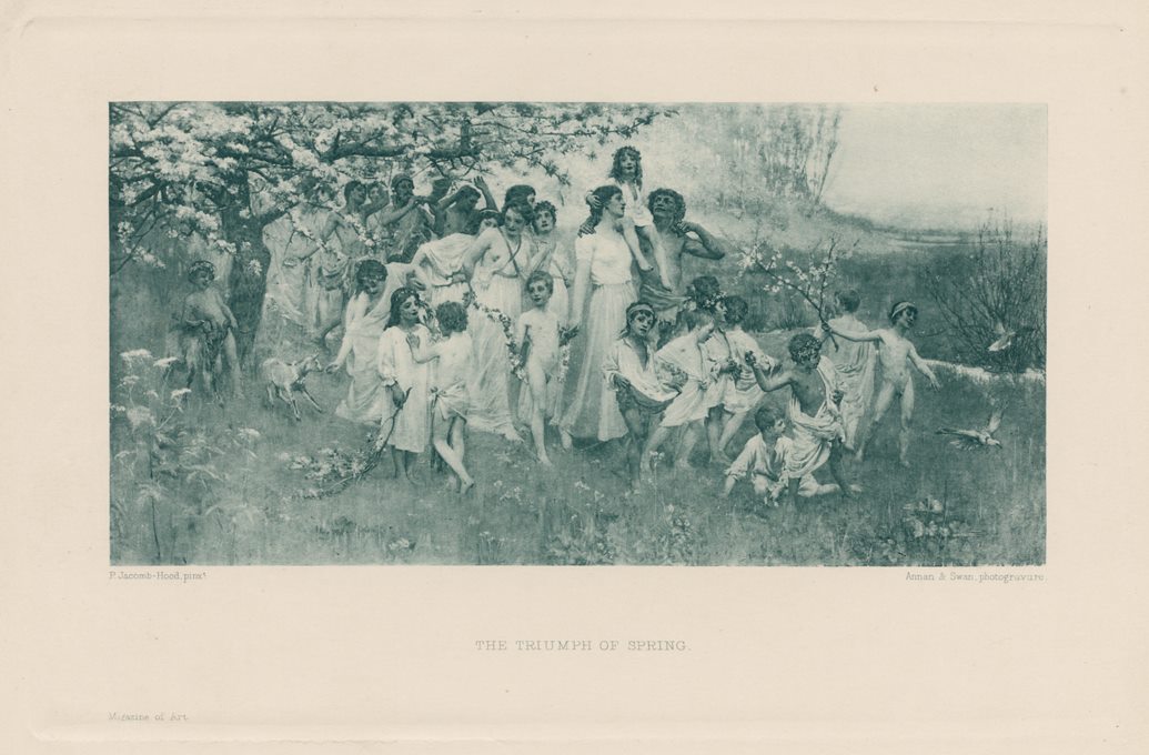 The Truimph of Spring, photogravure ater Jacomb-Hood, 1889