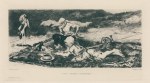 'The Snake Charmer', etching after Fortuny, 1889