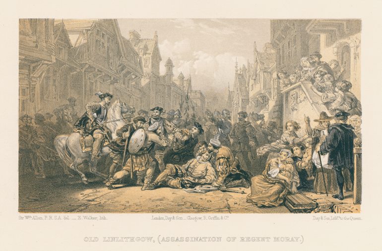 Scotland, Old Linlithgow (Assassination of Regent Moray), 1858