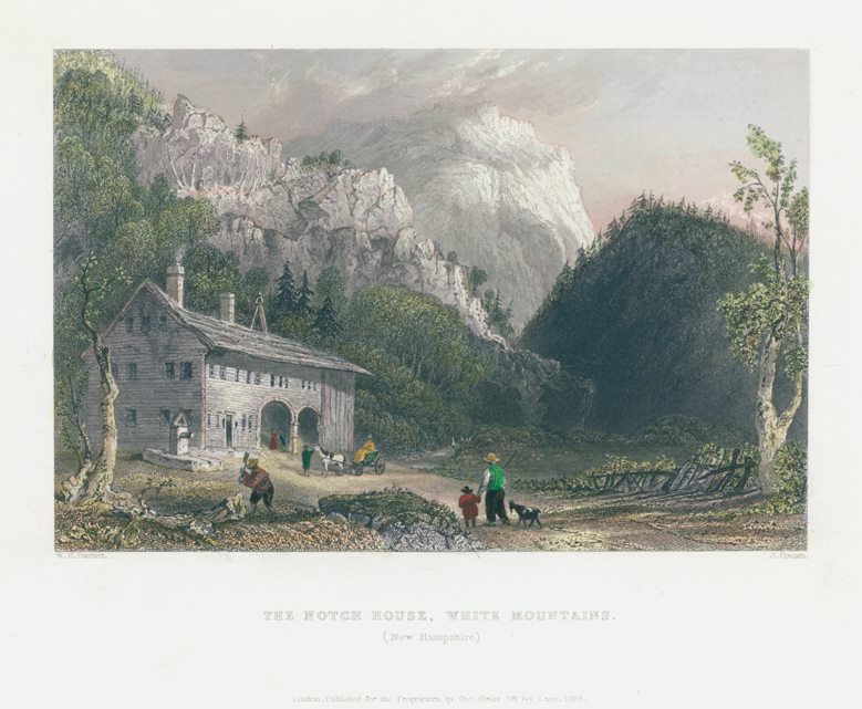 USA, NH, The Notch House, White Mountains, 1840