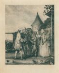 French genre scene, etching after Ramonet(?), c1780