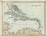 West Indies map, 1843