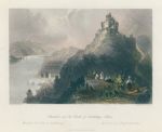 Germany, Braubach and the Marksburgh, 1845