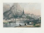 Belgium, Dinant, on the Meuse, 1845