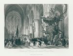 Belgium, Brussels, Cathedral of St. Michael and St. Gudula, 1845
