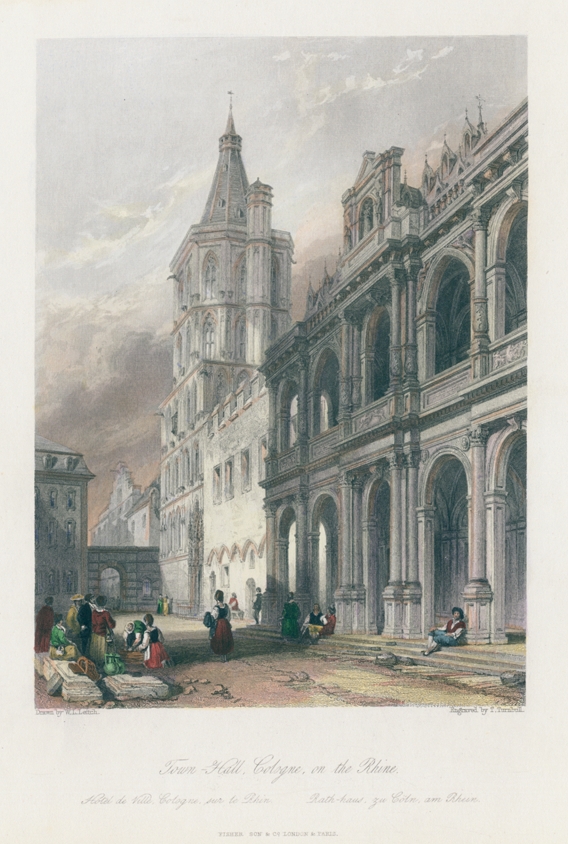 Germany, Cologne Town Hall, 1845
