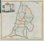 Biblical map of Canaan, Calmet, 1797
