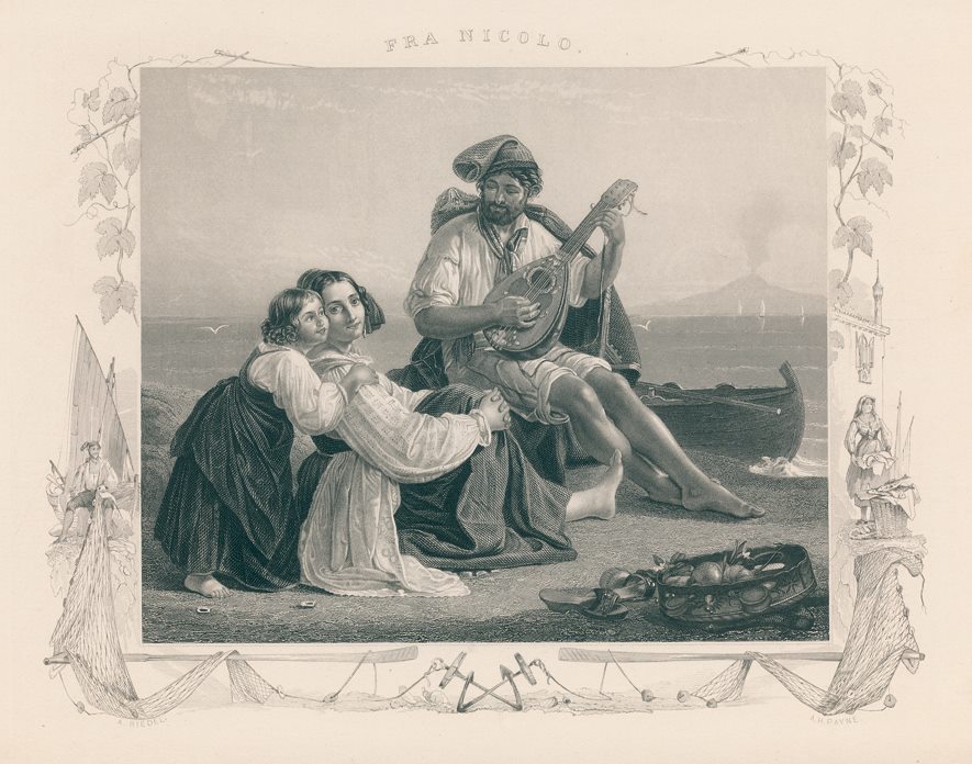 Fra Nicolo (with lute), c1845