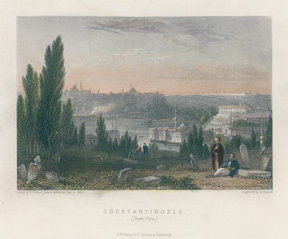 Turkey, Istanbul from Pera, 1856