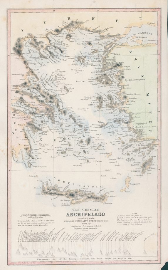 Greece, the Aegean Sea, 1856