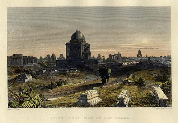 India, ruins to the south side of Delhi, 1859