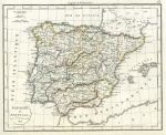 Spain & Portugal, Delamarche, 1826