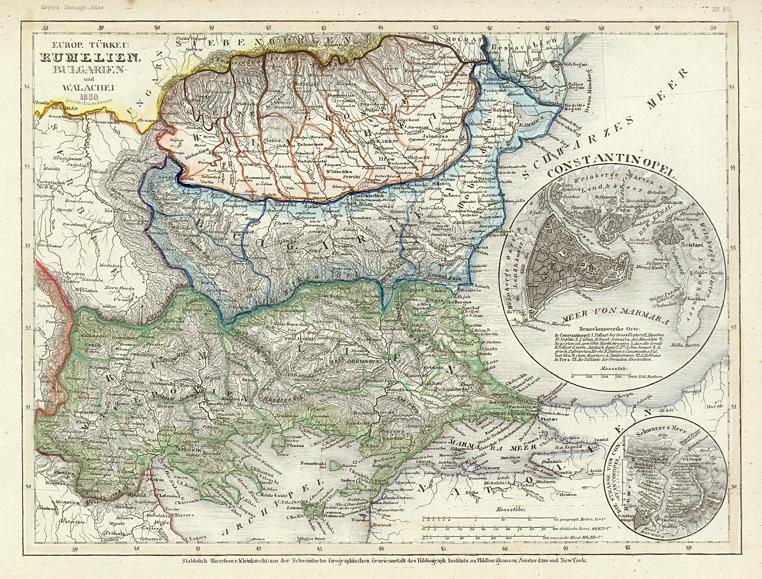 Turkey, Bulgaria, Romania, 1852